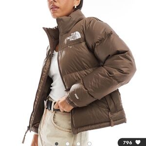 The North Face 1996 Retro Nuptse down puffer jacket in smokey brown